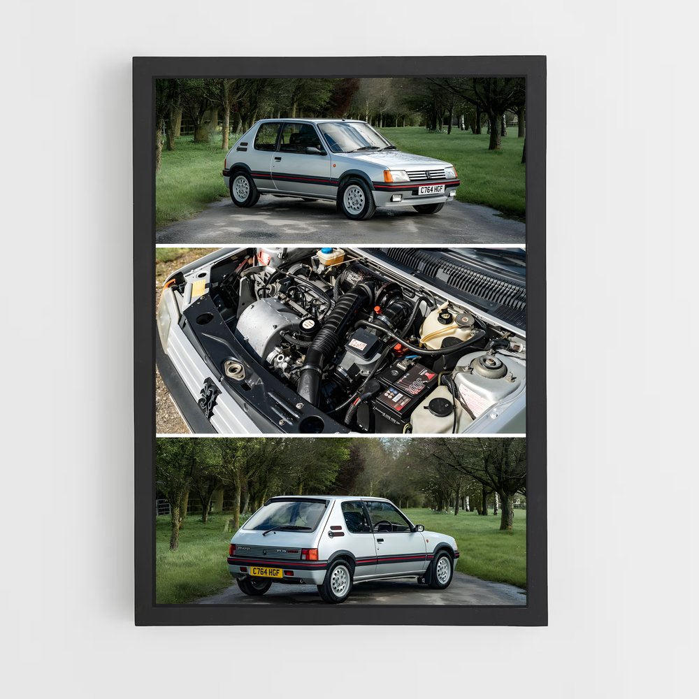 Poster Moteur de Passion – affiche Peugeot (vue 2)